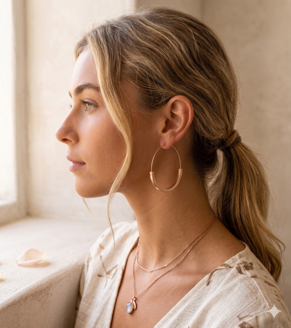 Gold Minimalist Hoop Earrings