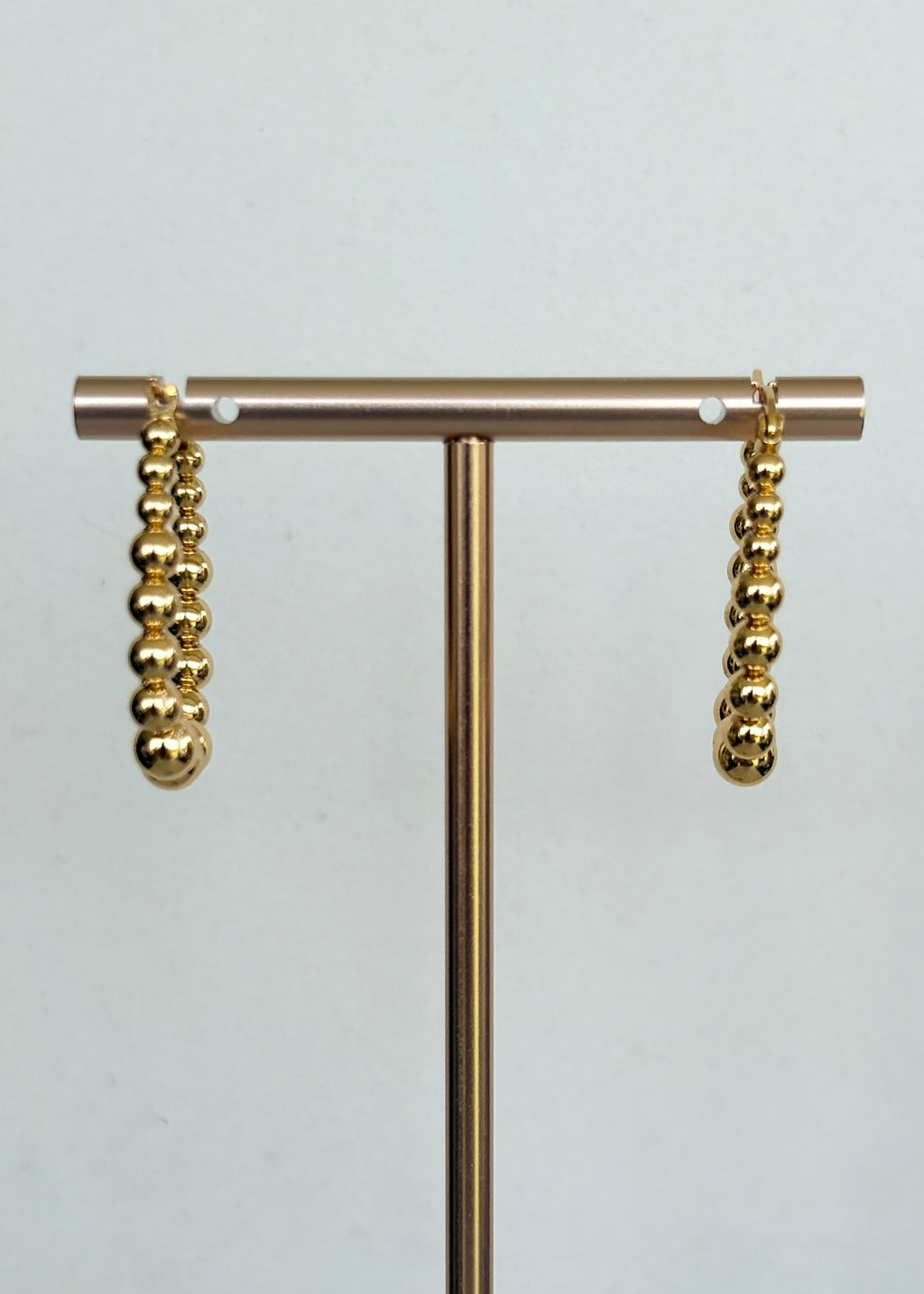 Gold Ball Drop Earrings