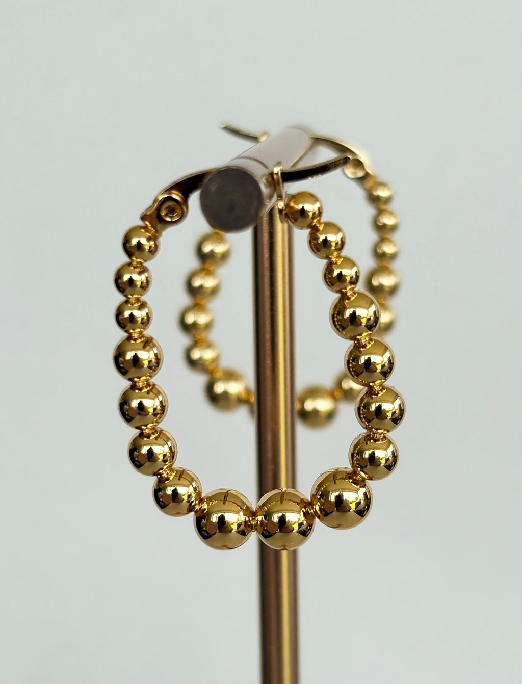 Gold Ball Drop Earrings