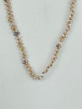 Blush Crystal Woven Cluster Necklace