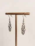 Sterling Silver Celtic Twist Drop Earrings