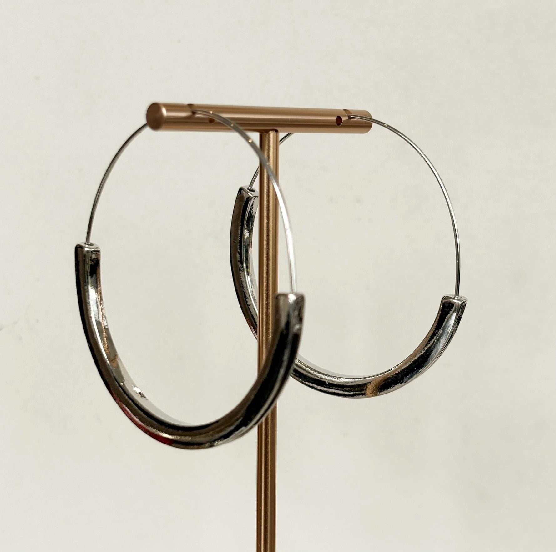 Silver Minimalist Hoop Earrings