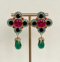 Jewelled Crystal Statement Drop Earrings