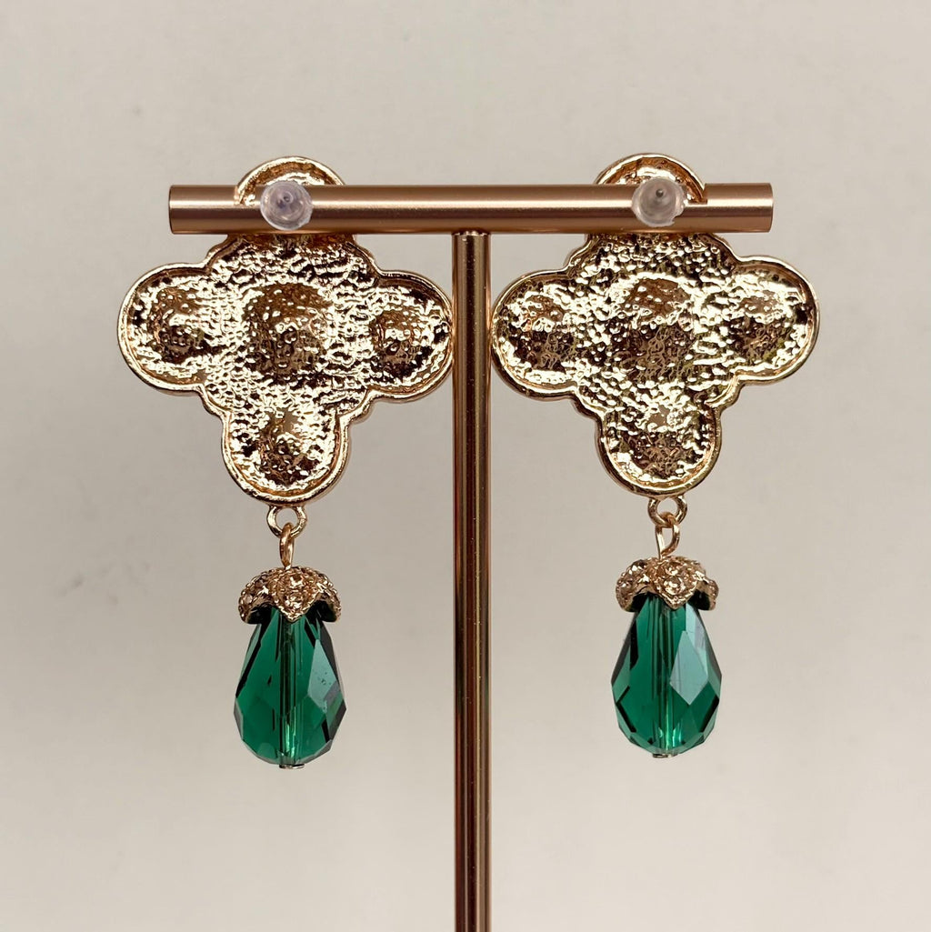 Jewelled Crystal Statement Drop Earrings
