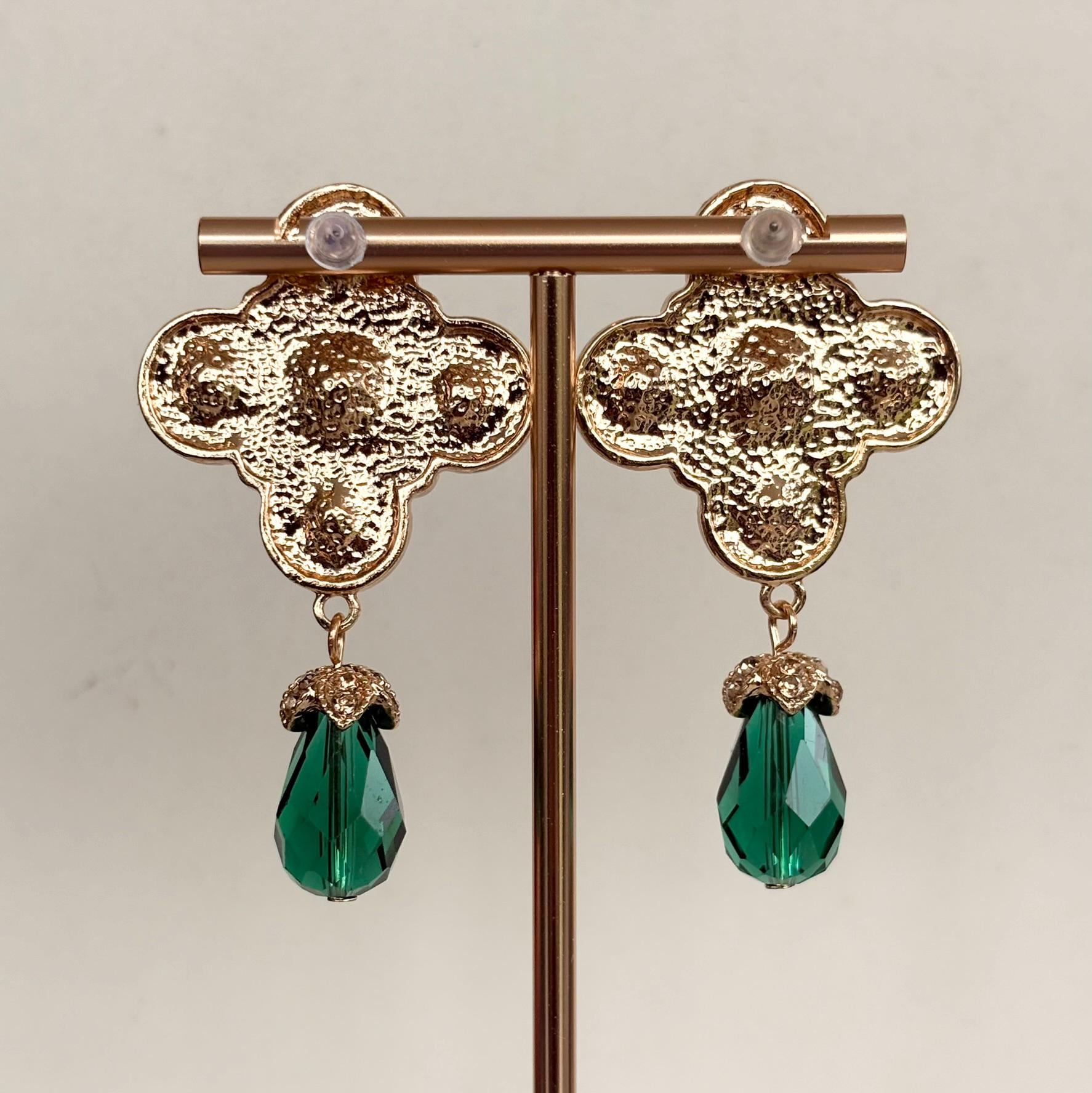 Jewelled Crystal Statement Drop Earrings