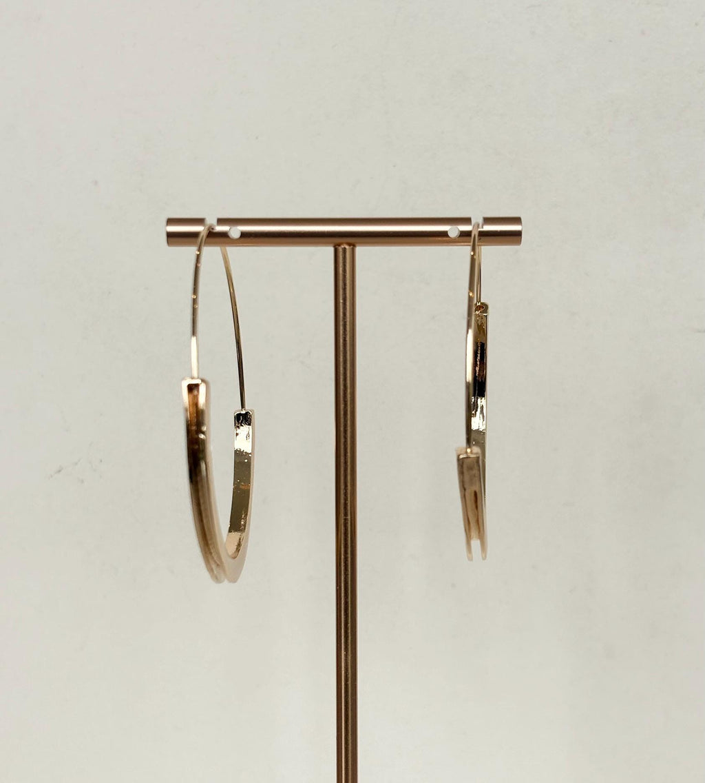 Gold Minimalist Hoop Earrings