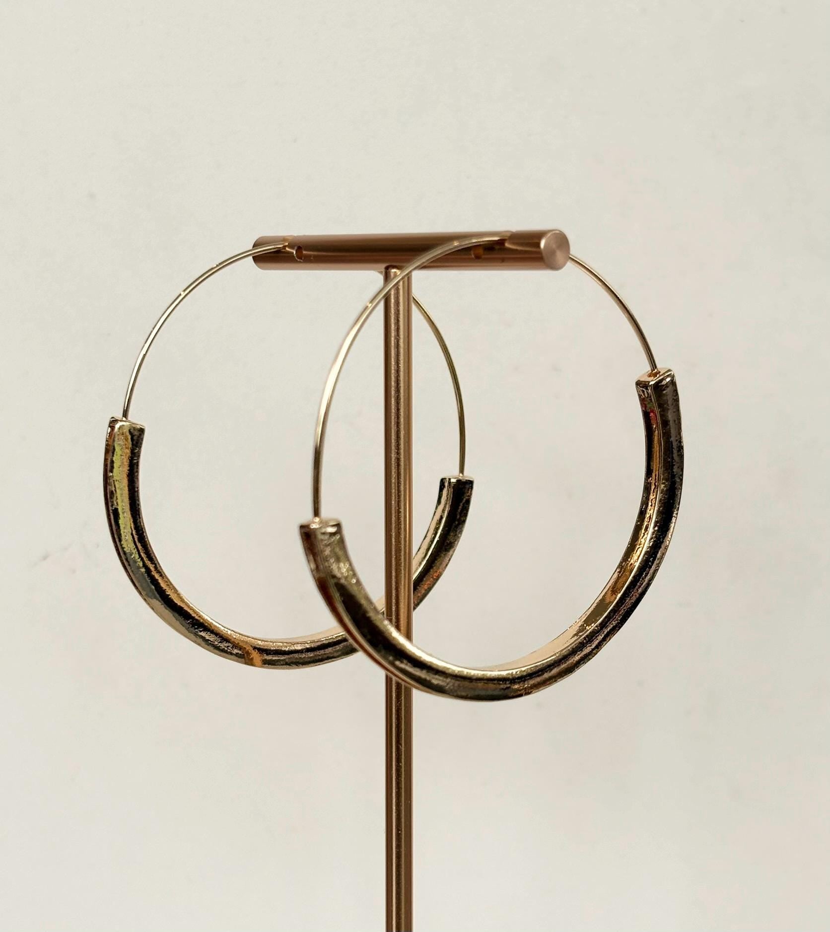 Gold Minimalist Hoop Earrings