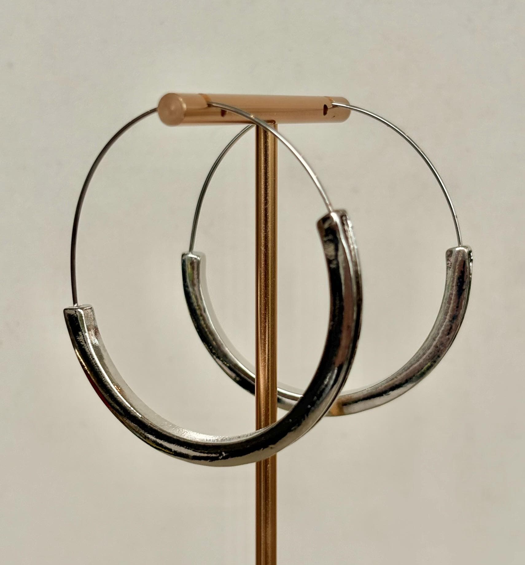Silver Minimalist Hoop Earrings