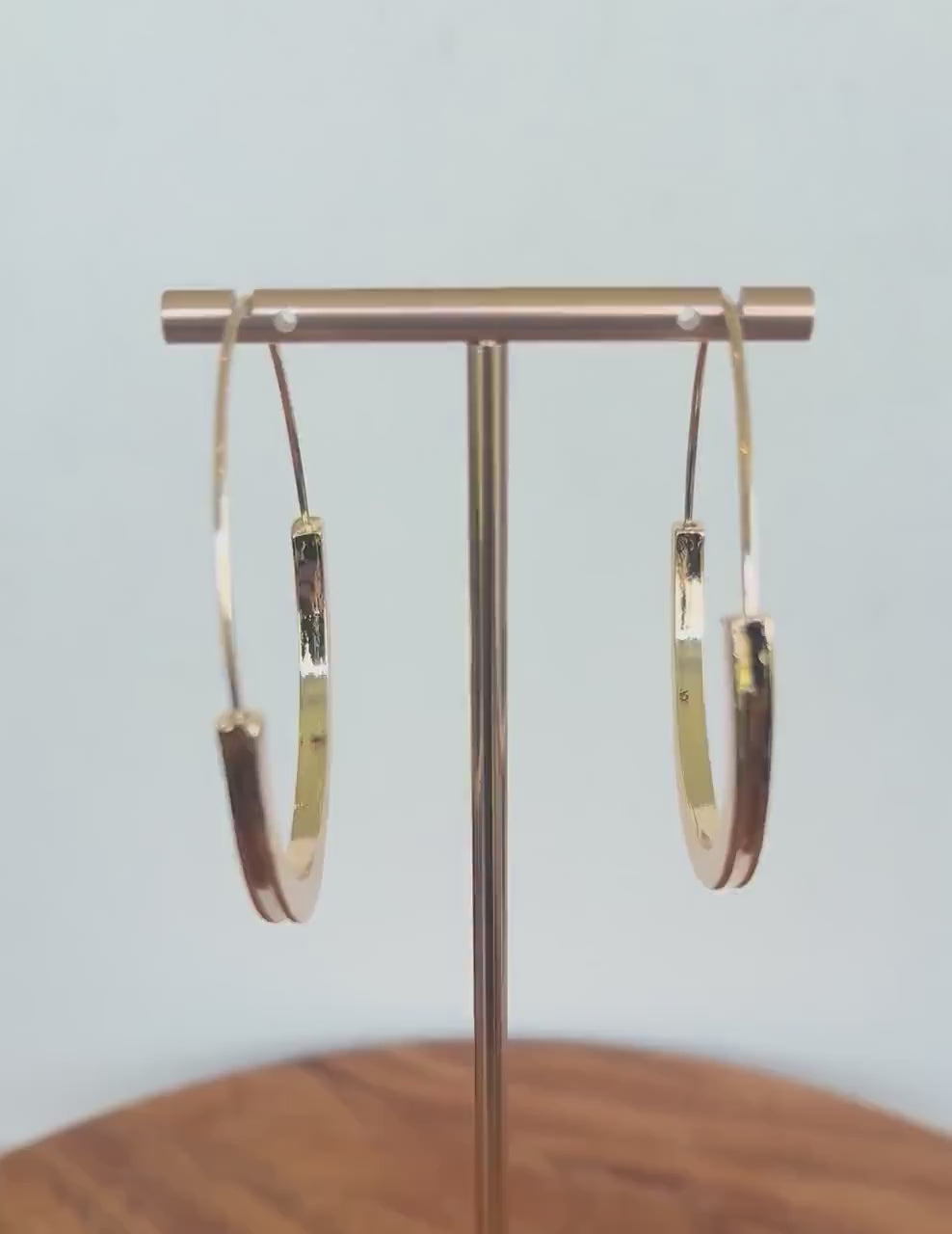 Gold Minimalist Hoop Earrings