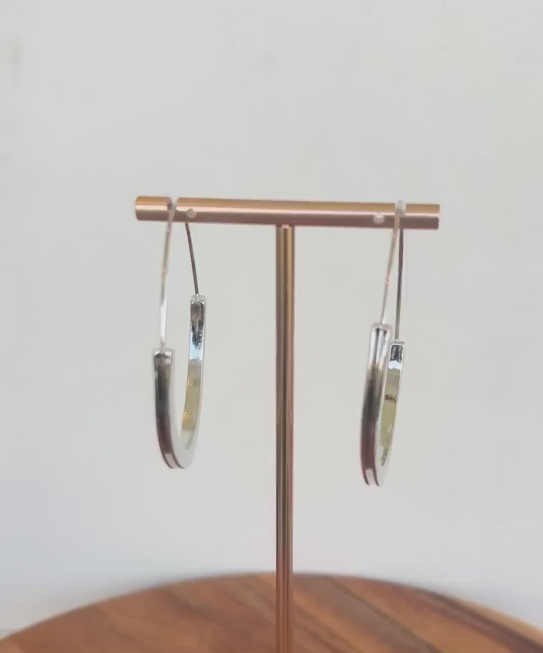 Silver Minimalist Hoop Earrings